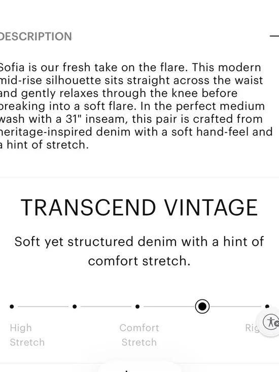 NWT PAIGE Sofia High-Rise Flare Jeans sz27 31” inseam - Picture 4 of 5